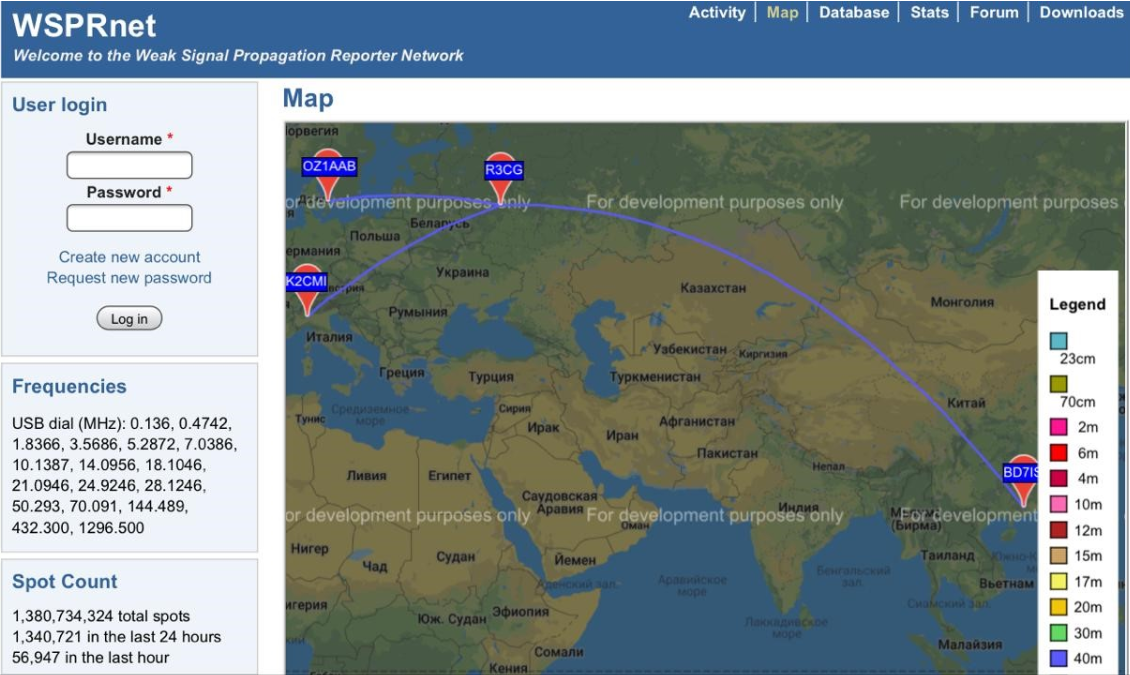 wspr 5 watts map once.PNG